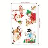 Elementos de Dibujos Animados Navideños Decoración Festiva para el Hogar, Dormitorio, Cubierta Decorativa Adhesiva para Enchufe de Interruptor, Pegatina de Interruptor Autoadhesiva