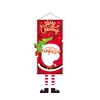 Novo tecido de pendurar e bandeira impressos de Natal transfronteiriços, tecido para decoração de fundo de festa, suprimentos de decoração para feriados atacado