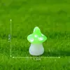 Terrario de musgo, accesorios de resina de hongos brillantes en miniatura, decoraciones DIY para jardinería y paisajismo, adornos de escritorio en miniatura
