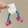 Xuxinhas de cabelo com miçangas para crianças, elásticos de cabelo de alta elasticidade, elásticos de cabelo para meninas, xuxinhas de bola, acessórios de cabelo fofos para o verão