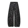 Pantalones camuflados curvos de estilo americano, modernos y vintage, para hombre y mujer, estilo hip-hop callejero para parejas, pantalones casuales de trabajo rectos y holgados