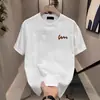 Camiseta Masculina Casual Popular de Manga Curta com Caimento Solto 2026 Verão Nova Camiseta Casual com Gola Redonda Top Esportivo Camiseta