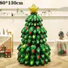 Balão Árvore de Natal Gigante Cristal Fantasia Estéreo Inflável Balão de Filme de Alumínio Atmosfera Festiva Layout de Cena Decoração
