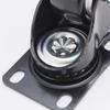 Rueda universal industrial con diamante dorado, rueda silenciosa de 1,5 pulgadas, polea direccional para carro de comedor con freno, rueda resistente