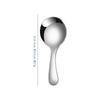 Cuchara pequeña redonda de acero inoxidable 304 con mango corto, cuchara para sopa, cuchara para helado, cuchara para postre, tenedor estilo cuchara de té, cuchara para bebé, vajilla para niños.