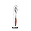 Faca Ocidental Aço Inoxidável 304 Talheres Faca, Garfo e Colher Espessados Faca e Garfo de Bife Cabo de Madeira de Alta Qualidade Garfo de Sobremesa Ocidental
