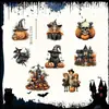 Enfeites de Madeira de Halloween Transfronteiriços Gato Preto Abóbora Bruxa Criativos Decoração de Festa em Casa Suprimentos Felizes de Halloween