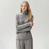 100% cashmere, nova coleção, prêt-à-porter de alta qualidade, bainha enrolada, gola alta, outono/inverno, modelagem justa, valoriza a silhueta, solto, tricô macio e confortável
