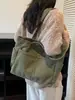 2025 Novo Design de Nicho Veludo Corduroy Bolsa Feminina Moda Casual Versátil Bolsa de Ombro Bolsa de Mão para o Dia a Dia