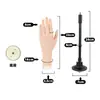 Modelo de Mano para Práctica de Uñas Artificiales, Modelo de Mano de Silicona con Dedos Flexibles, Modelo de Mano Falsa para Usar en Práctica de Uñas