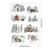 Adesivos de Natal populares transfronteiriços para decoração, adesivos criativos do Papai Noel, adesivos autoadesivos culturais e criativos para planner