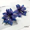 Estampa de Flor Artificial Cabeça de Flor de Lírio Pequeno Headdress DIY Adereços de Roupa Arranjo de Flores Decoração de Parede de Flores para Salão de Casamento