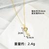 Nuevo Collar Vietnamita de Oro Arena Chapado en Oro de 18K, Estilo de Lujo Ligero, Pendientes de Llave Corazón, Joyería Elegante y Duradera