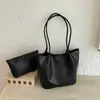 Bolso de mano tejido estilo vintage 2026 transfronterizo, Bolso de hombro simple de gran capacidad, Bolso versátil para ir al trabajo y uso diario Madre e Hijo