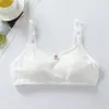 Roupa íntima para Período de Desenvolvimento para Estudantes Femininas, Sutiãs para Meninas do Ensino Médio e Fundamental, Sem Aro, Estilo Fino, Estilo Japonês, Camisola de Algodão Confortável