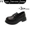 Mocassins de Couro Bovino de Primeira Camada Femininos 2026 Outono Novo Estilo Uniforme JK Sapatos Pequenos de Couro Solado Macio Confortáveis para os Pés Sapatos para o Dia a Dia