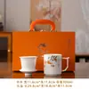 Taza de cerámica, juego de regalo de taza de té, regalo para el día del maestro, regalo para el día del padre, regalo de reunión, recuerdo, regalo para el día del maestro