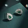 Brincos de Tarraxa Versáteis de Luxo Leve Formato de Gota Liga de Cobre Microcravejados com Zircônia Total Haste de Prata S925 Três Cores Disponíveis Sensação de Alto Padrão Brinco Feminino