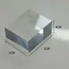 Soporte de Exhibición Transparente de Metal y Acrílico Simple para Muestras de Cristales y Minerales, Adornos de Piedra en Bruto y Bases para Muestras