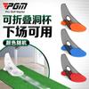 Juego de mini manta verde fairway para ejercitar putter de golf PGM para casa, interior y oficina, 80 cm de ancho