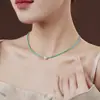 Collar de Turquesa Natural y Perla de Agua Dulce Sin Decoloración Verano para Mujer Todo Fósforo Collar de Perlas para Clavícula Joyería