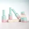 Frasco Personalizado de PP para Esmalte en Gel 5g Tapa Redonda Degradada Frasco de Gel para Uñas de Presionar Frasco para Polvo de Uñas Frasco para Crema Cosmética Venta al por Mayor
