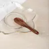Cuchara de Madera de Acacia Sazonando Cuchara para Remover Café Mango Largo Cuchara de Madera Madera Maciza Niños Teca Mini Cuchara Pequeña de Madera