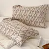 Par de Toallas Almohada de Gasa de Cuatro Capas Estilo Coreano Femenino Todo Algodón para Uso en Casa, Toalla Acolchada para Almohada de Adulto Individual