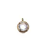 Acessórios de joias banhados a ouro de cobre 18k pingente alta cor zircônia micro cravejada colar pulseira brincos materiais DIY feitos à mão