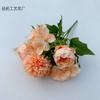 Brote de té de peonía rosa nórdica, hortensia, flor de mango pequeño, flor artificial de seda, fotografía de boda, decoración del hogar, flor para sostener