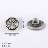 Venta Caliente Transfronteriza de Amazon Botones Turquesa Retro Aleación Accesorios para Joyería DIY Botones de Flor Accesorios para Ropa