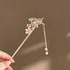 Horquilla de Mariposa Estilo Antiguo Nueva para Mujer Estilo Chino Nuevo Adornos para el Cabello con Borlas para Mujer Pinza para Recogido de Alta Gama Adornos de Cabeza Oscilante Hanfu Horquilla