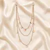 Venta caliente de joyería transfronteriza europea y americana, popular cadena de cuerpo de mariposa de aleación, cadena de cintura de viga multicapa con personalidad exagerada punk femenina