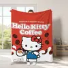 Manta de Gato Hello Kitty Transfronteriza Manta Gruesa de Dibujos Animados Hello Kitty Manta Impresa Digitalmente Manta