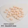 50 Cuentas de Color Sólido 1-22 Colores 8mm Empaque Acrílico Cuentas Sueltas Joyería DIY Hecho a Mano Collar Pulsera con Cuentas Cuentas