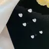 Pendientes de Corazón con Diamante Brillante Pequeños de Plata de Ley S925 Gan Jia para Mujer Estilo Coreano Simples Versátiles Exquisitos Estilo Fresco Estudiante Modernos