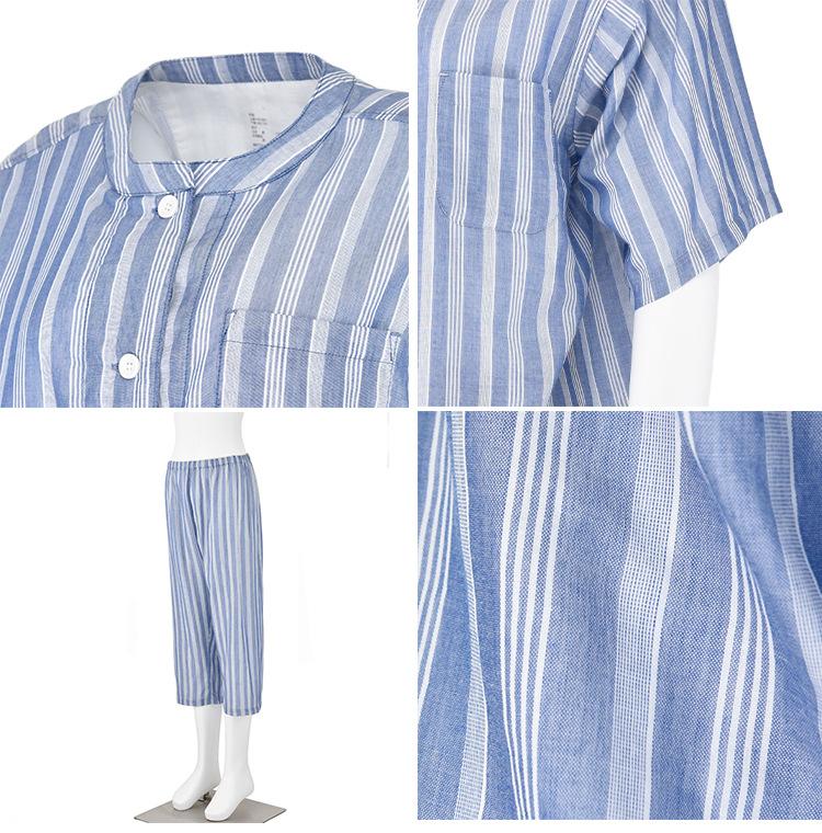 muji细支双层纱无侧缝睡衣无印良品家居服13.jpg