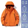 Pioneros del Montañismo Conjunto de Dos Piezas para Mujer 3 en 1 Resistente al Viento Impermeable Cálido para Exteriores Chaqueta de Corte Holgado para Hombre