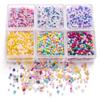 Cuentas de vidrio de 2 mm de colores variados, cuentas sueltas pequeñas, cuentas de vidrio hechas a mano, pulseras, collares, cadena para teléfono móvil, accesorios de joyería