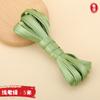 Hengmeihe Cheongsam Tela de Satén Tira de Borde 1cm Tira de Ribete Adorno de Borde Accesorios de Puño para Ropa Seda Simulada