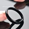 Pulseira de Calcedônia Preta Brasileira Atacado Fina Grossa Obsidiana Ônix Preto Jade Pulseira Feminina Fornecimento ao Vivo