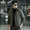Espíritu Jeep Chaqueta Abrigo de Algodón Puro Otoño/Invierno para Hombre Engrosada Sencilla Casual Ropa de Algodón Holgada Tallas Grandes Ropa de Algodón