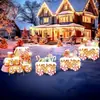 Nuevo letrero de suelo navideño con diseño de cachorro Grinch, letrero impermeable para césped de fiesta al aire libre, jardín
