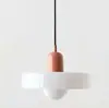 Lámpara Colgante de Restaurante Estilo Minimalista de Mediados de Siglo Vintage Lámpara de Mesita de Noche de Vidrio Creativo Minimalista Nórdico Lámpara de Mesa para Barra de Bar Comedor Hierro