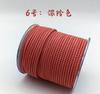 Cuerda de cuero trenzado de 4 hebras de alta calidad de venta caliente, redonda, teñida, cuerda suave hecha a mano DIY, multicolor opcional, cuerda de cuero trenzado