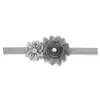 Diadema infantil de girasol Borde crudo doce ángulo color sólido diadema de bebé accesorios para fotografía de bebé tocado 24 colores