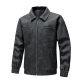 Chaqueta de Cuero Copo de Nieve 8008 [Venta Directa de Fábrica] Chaqueta de Cuero de Terciopelo Retro Americana Transfronteriza Marca de Tendencia Traje de Motocicleta Protección