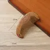 Peine de Sándalo Dorado Mango Largo Mango Redondo Peine de Madera Diente Ancho Peine de Diente Fino Logo Grabado Talla en Madera Regalo Peine de Sándalo