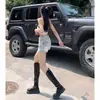 Minifalda de mezclilla de verano para mujer, de cintura alta, falda acampanada que estiliza, falda bodycon versátil, falda de mezclilla moderna