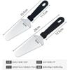 Herramientas de pala para pizza de acero inoxidable para uso doméstico transfronterizo, suministros para hornear, pala antideslizante para transferir pasteles, resistente a quemaduras y a altas temperaturas